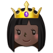 How Princess: Dark Skin Tone emoji looks on Samsung.