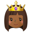 How Princess: Medium-Dark Skin Tone emoji looks on Samsung.