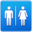 How Restroom emoji looks on Samsung.