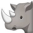 How Rhinoceros emoji looks on Samsung.