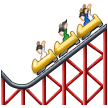 How Roller Coaster emoji looks on Samsung.