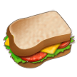 Come Sandwich emoji appare su Samsung.