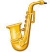 How Saxophone emoji looks on Samsung.