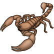 How Scorpion emoji looks on Samsung.