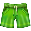 Come Pantaloncini emoji appare su Samsung.