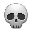 How Skull emoji looks on Samsung.