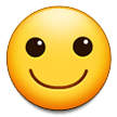 How Slightly Smiling Face emoji looks on Samsung.