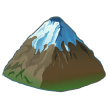 How Snow-Capped Mountain emoji looks on Samsung.