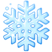 Come Fiocco di neve emoji appare su Samsung.