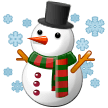 How Snowman emoji looks on Samsung.