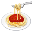 How Spaghetti emoji looks on Samsung.