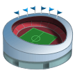 A quoi ressemblent les emoji Stade sur Samsung.