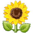 Come Girasole emoji appare su Samsung.