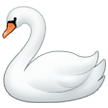 How Swan emoji looks on Samsung.