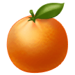 How Tangerine emoji looks on Samsung.