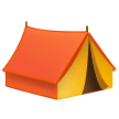 How Tent emoji looks on Samsung.