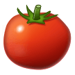 Como o emoji do Tomate é exibido no Samsung.