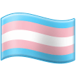 Come Bandiera transgender emoji appare su Samsung.