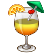 How Tropical Drink emoji looks on Samsung.