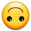 How Upside-Down Face emoji looks on Samsung.