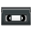 How Videocassette emoji looks on Samsung.