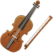 How Violin emoji looks on Samsung.