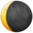 How Waning Crescent Moon emoji looks on Samsung.