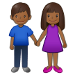 How Woman and Man Holding Hands: Medium-Dark Skin Tone emoji looks on Samsung.