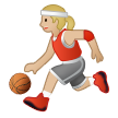 Hoe Basketbalster: lichtgetinte huidskleur emoji eruit ziet op Samsung.