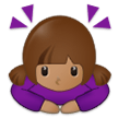 How Woman Bowing: Medium Skin Tone emoji looks on Samsung.