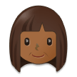 How Woman: Medium-Dark Skin Tone emoji looks on Samsung.