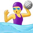 How Woman Playing Water Polo emoji looks on Samsung.