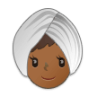 How Woman Wearing Turban: Medium-Dark Skin Tone emoji looks on Samsung.