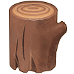 How Wood emoji looks on Samsung.