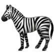 Bagaimana Zebra emoji terlihat di Samsung.