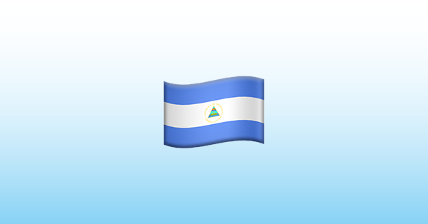 Bandera Nicaragua Emoji Bandera Nicaragua Emoji