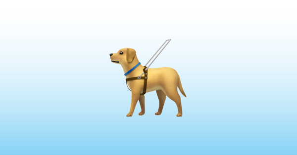 Førerhund Emoji 🦮