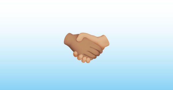 🤝🏼 Handshake: Medium-Light Skin Tone Emoji