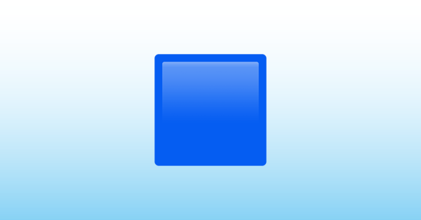 Blaues Viereck Emoji