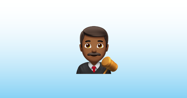 Man Judge Medium Dark Skin Tone Emoji