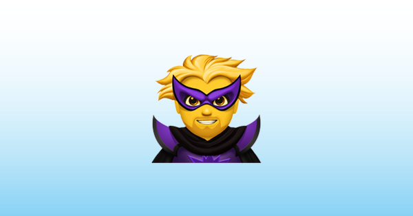 Мужчина-суперзлодей эмодзи 🦹‍♂️