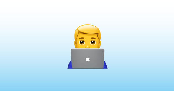 man technologist emoji 👨‍💻