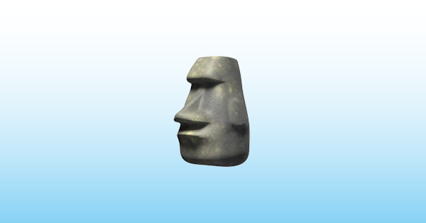 Meme: o que significa o emoji cabeça de pedra (Moai) e uma taça de
