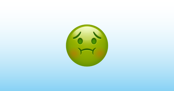 Nauseated Face Emoji 🤢.