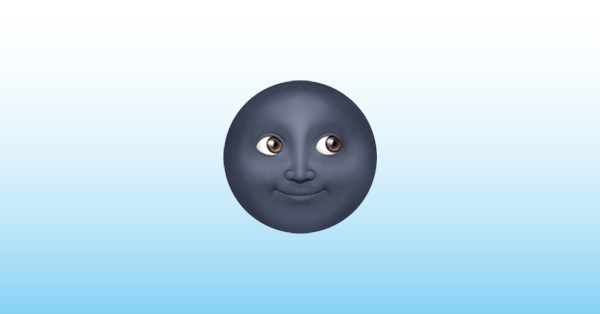 New Moon Face Emoji 🌚 