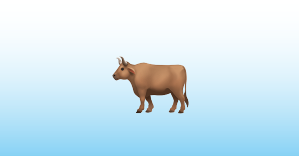 ox emoji iphone