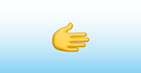 Nach Rechts Weisende Hand Emoji 🫱