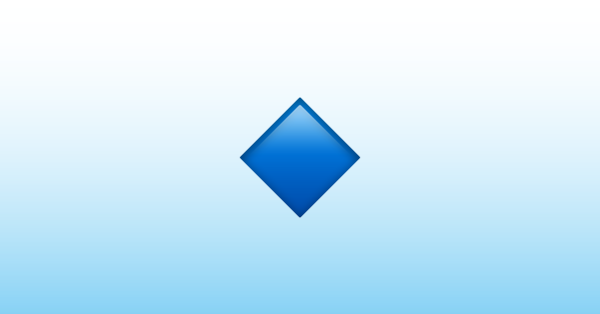 Kleine Blaue Raute Emoji
