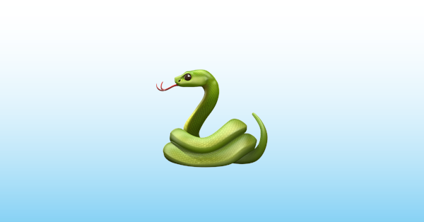 Snake Emoji Of Reptile Symbol