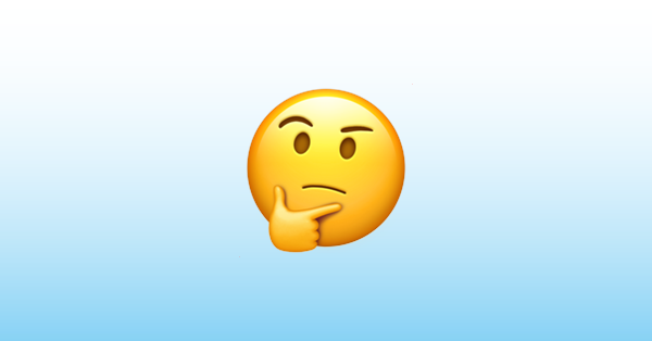 🤔 Thinking Face Emoji, Thinking Emoji